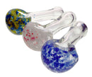 3" CLEAR SPOON W/ FRIT HEAD