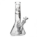 RED EYE GLASS : 12" Skelebong Beaker Base Water Pipe