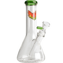 RED EYE GLASS: 8” Beaker Bong
