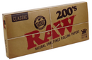 RAW: RAW Classic 200s Unrefined Rolling Papers, King Size Slim