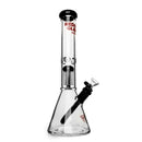 RED EYE GLASS : 15" 7mm Thick Wildwood Dual Chamber Beaker Base Water Pipe