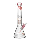 RED EYE GLASS : 15" 7mm Thick Wildwood Dual Chamber Beaker Base Water Pipe