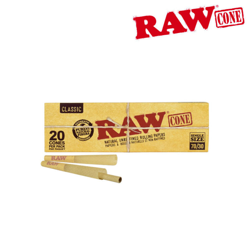 RAW PRE-ROLLED CONES 70/30mm (Sold Individual)