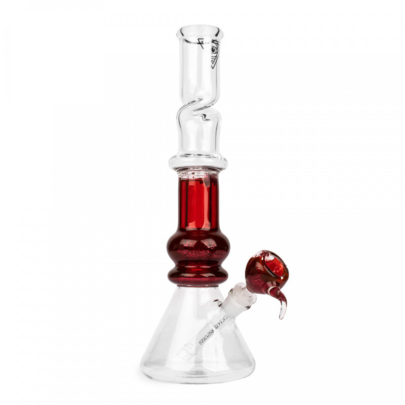 RED EYE GLASS: 14" Sparkle Liquid Tube