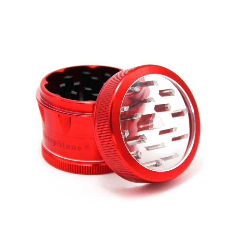 SHARPSTONE: V2 CLEAR TOP 4 PIECE GRINDER – 2.2”