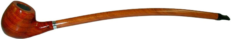 CURVED STEM PIPE BY SHIRE PIPE - YELLOW ROSEWOOD - 15"