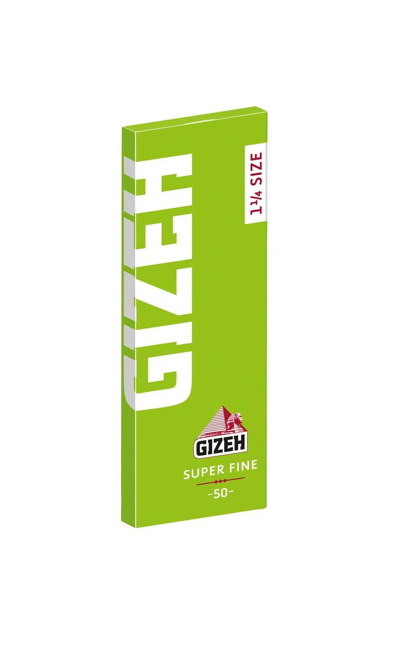 GIZEH 1 1/4" - Super Fine w/ cut corners 50 papers per booklet - Super Fine 1 1/4