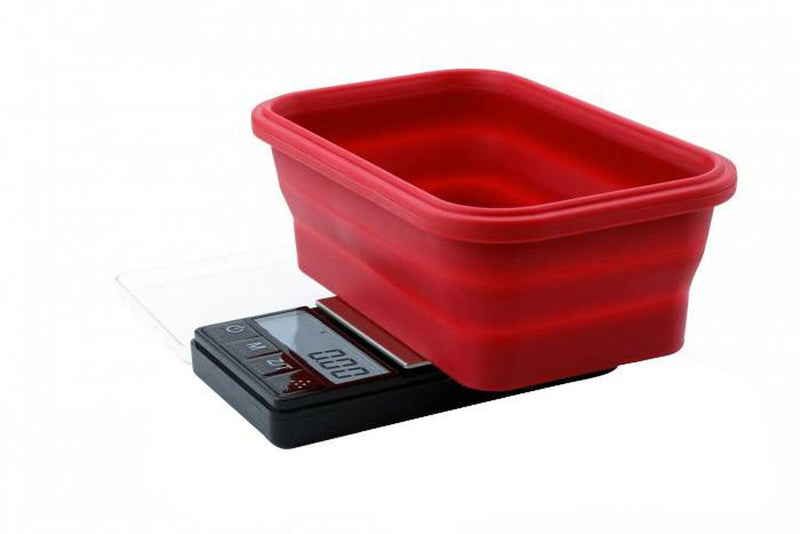 Truweigh - Crimson - Collapsible Bowl Scale 200g x 0.01g – Black