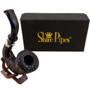 CARVED HUNGARIAN CALABASH PIPE BY SHIRE PIPE - ROSEWOOD