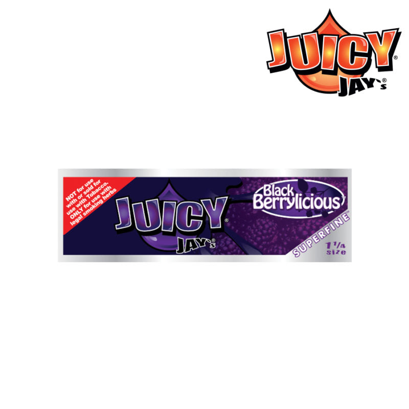 JUICY JAY'S: JUICY JAY’S 1¼ SUPERFINE – BLACK BERRYLICIOUS