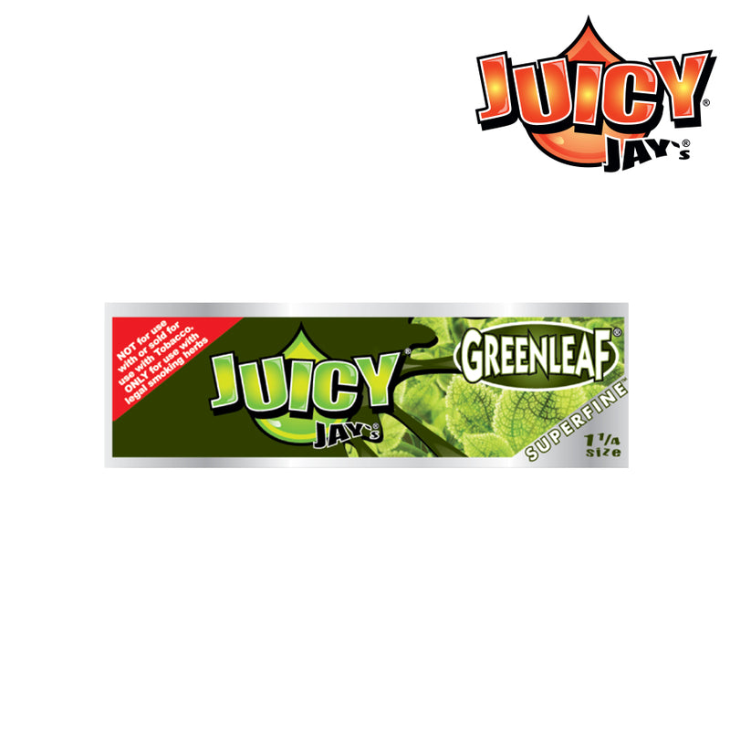 JUICY JAY’S 1¼ SUPERFINE – GREENLEAF Rolling Papers