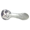 3" BLUE FRIT MOUTHPIECE W/ DOTTED HEAD PEANUT