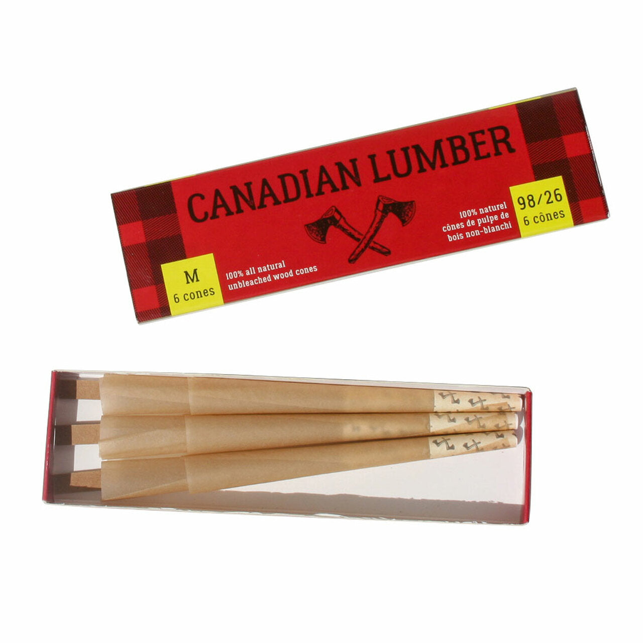 Canadian Lumber - 100% Unbleached Pure Wood Cones - Woods