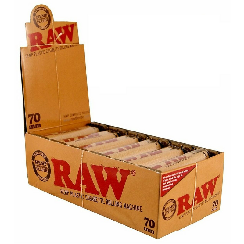 RAW : RAW Hemp Plastic Rolling Machine Display, 70 mm (Single Wide)