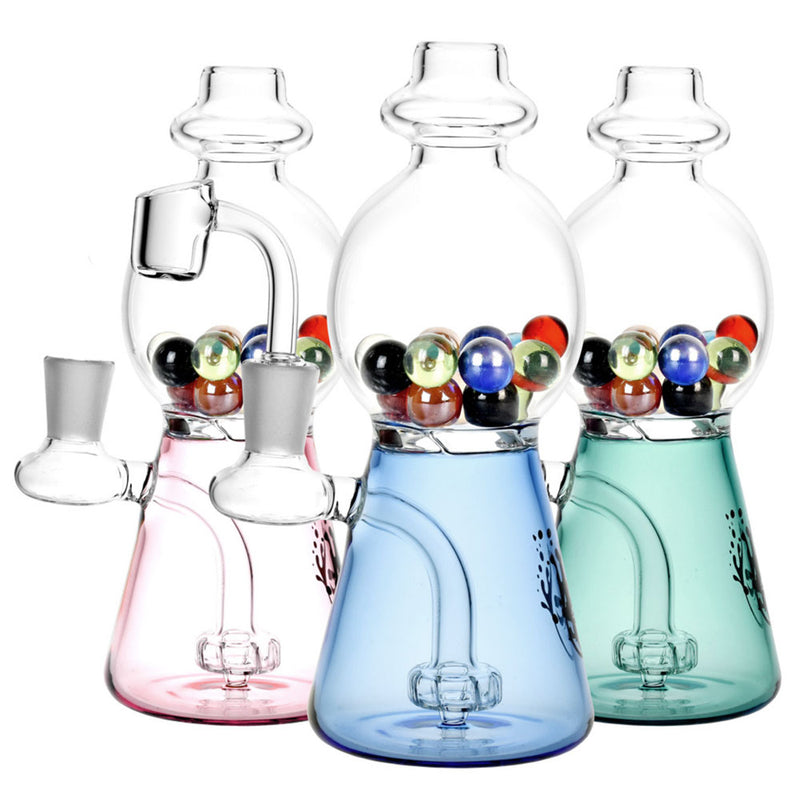 PULSAR 7.5" GUMBALL MACHINE RIG, ASSORTED COLORS