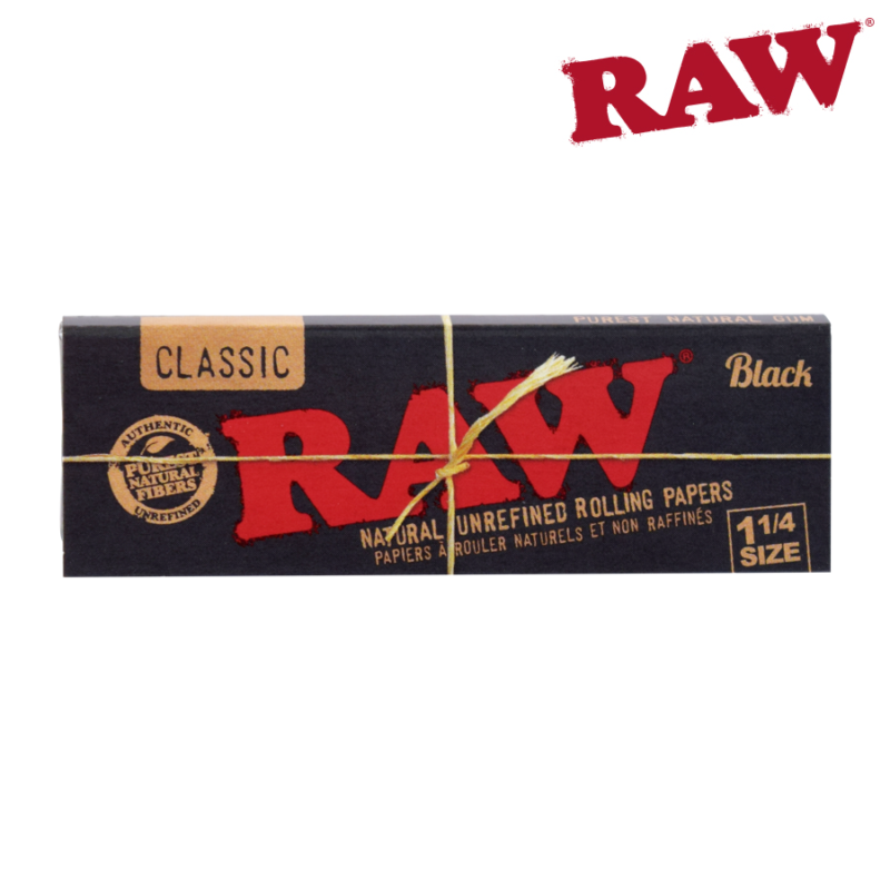 RAW BLACK 1¼ Rolling Papers