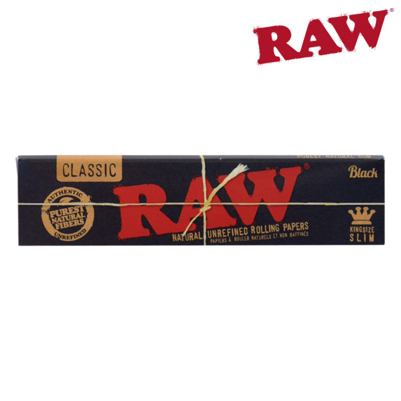 RAW BLACK KING SIZE SLIM Rolling Papers