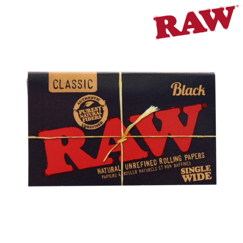 RAW BLACK SINGLE WIDE DOUBLE WINDOW Rolling Paper