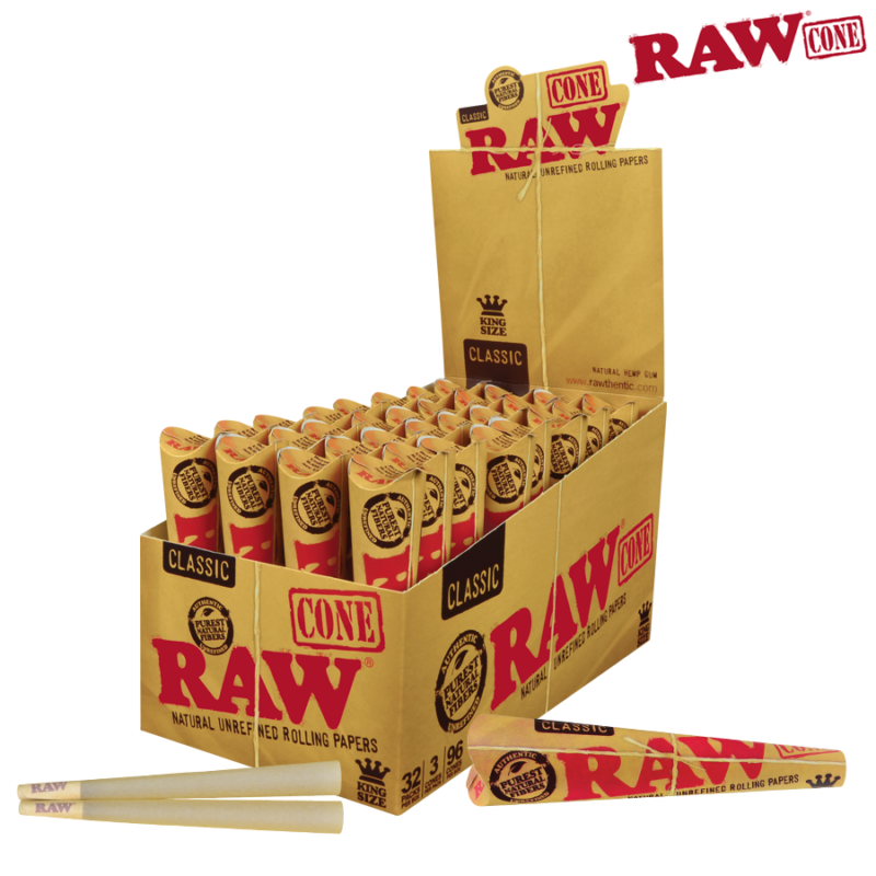 RAW PRE-ROLLED CONE KS – 3/PACK