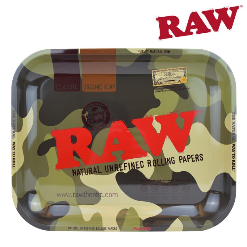 RAW CAMO ROLLING TRAY – LARGE