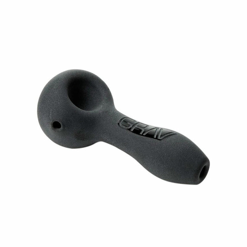 SANDBLASTED/FROSTED SPOON - 4" - BLACK