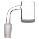 UNBRANDED: High Quality XL Quartz Banger, Flat Top, Frosted Joint, 90 Deg, Clear