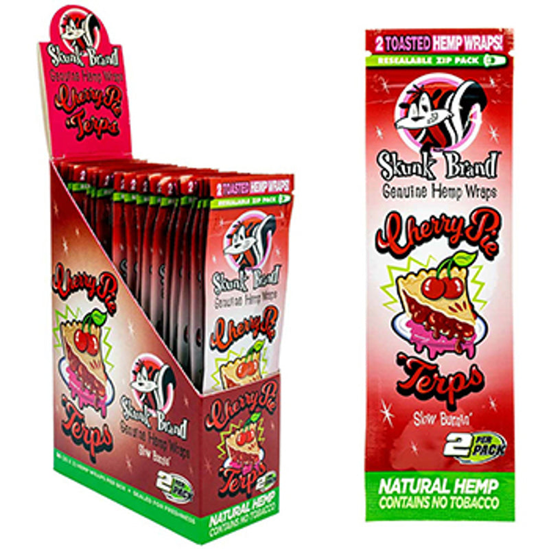 SKUNK BRAND: Skunk Terp Infused Hemp Wraps Cherry Pie (sold individually)