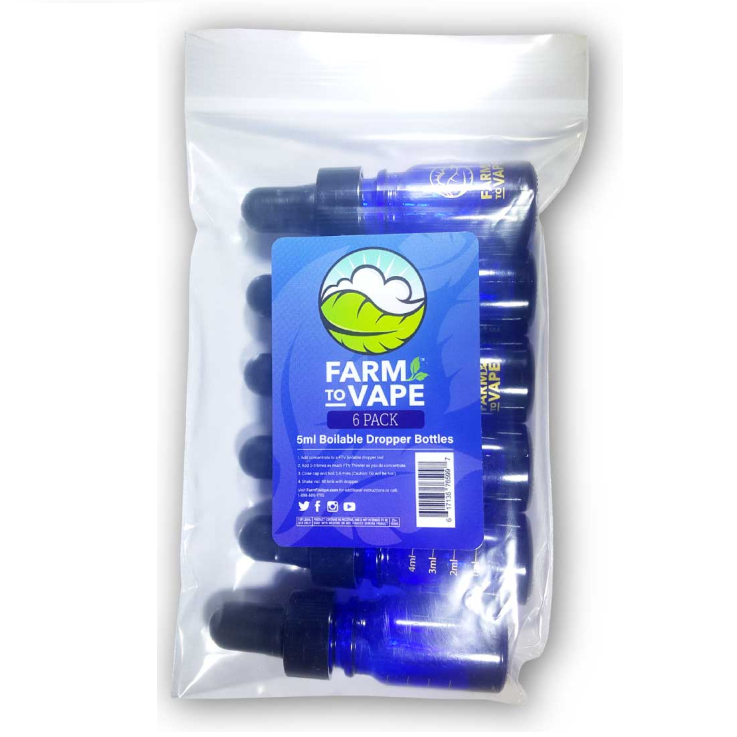 FARM TO VAPE: Farm to Vape, Boilable Dropper Bottles  (sold individually)