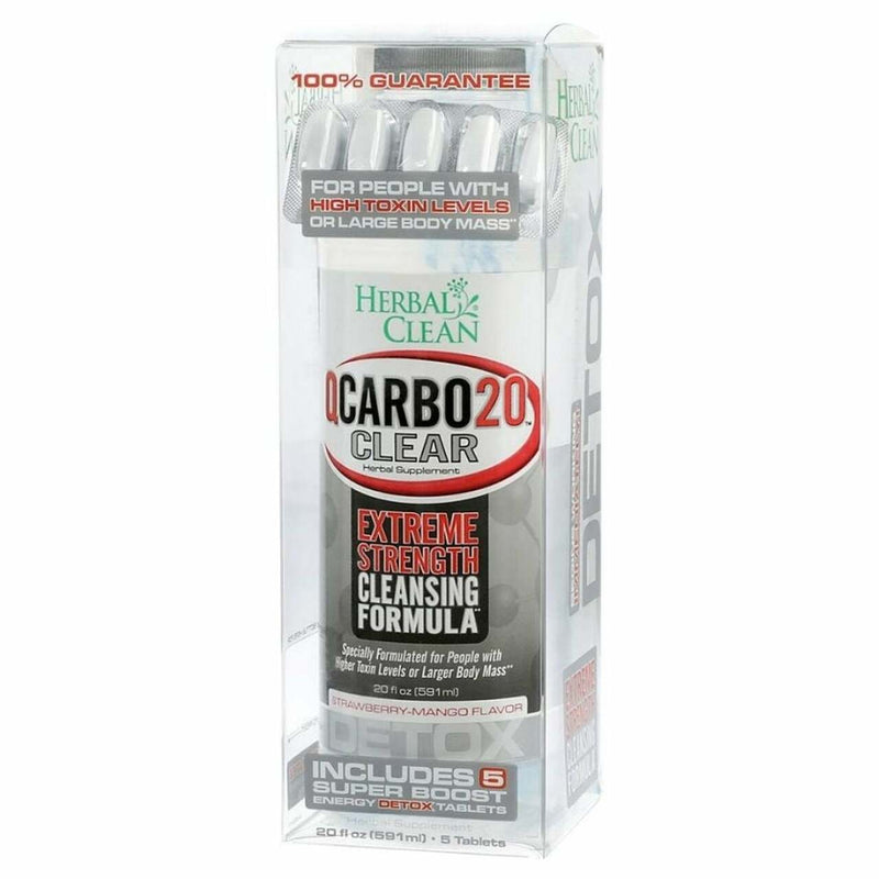 HERBAL CLEAN: Herbal Clean QCarbo20 Clear Detox Drink