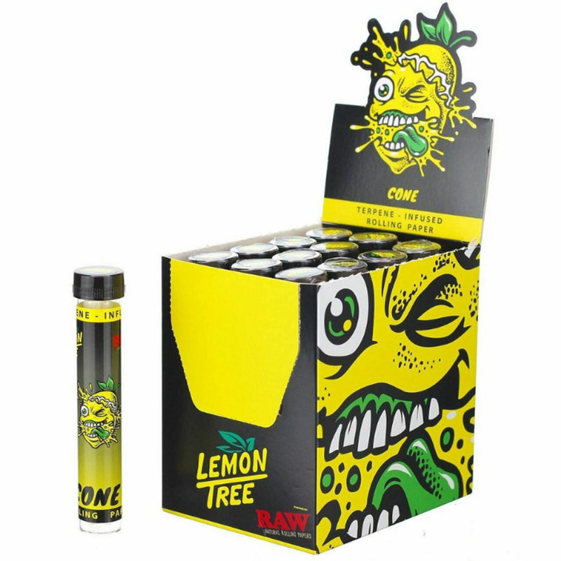 RAW: Raw King Size Terpene Infused Pre Rolled Cone (lemon tree)