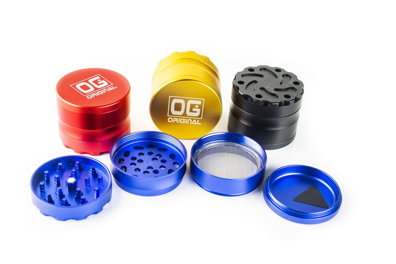 OG GRINDER : 2.5" grinder 4 piece with crystal catcher