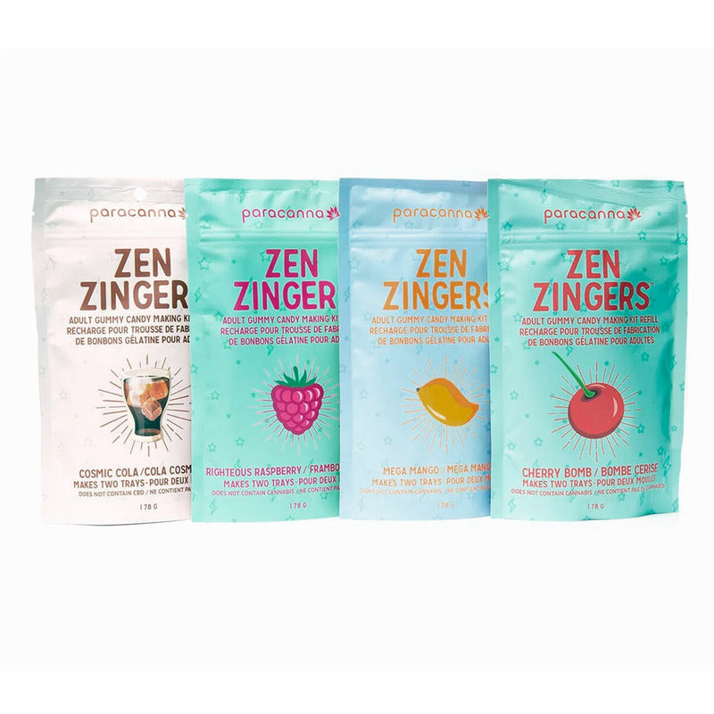 PARACANNA: Zen Zingers Cannabis Gummy Candy Making Refills - ALL FLAVORS -