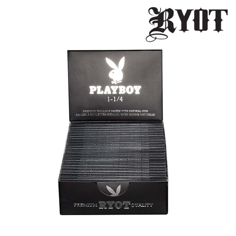 RYOT: PLAYBOY BY RYOT 1 1/4 ROLLING PAPERS – BLACK