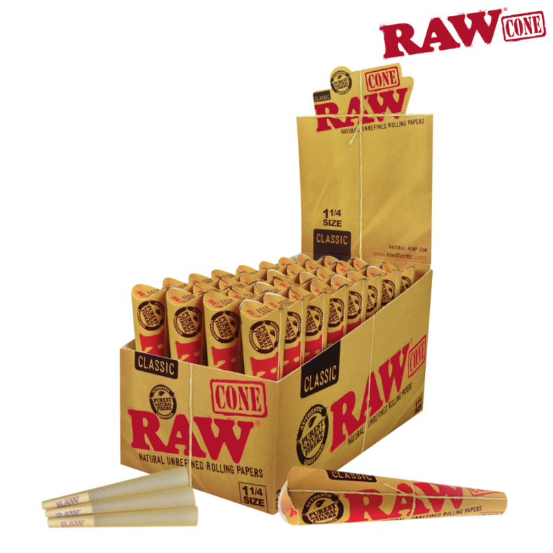 RAW: RAW PRE-ROLLED CONE 1¼ – 6/PACK