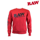 RAW: RPxRAW CREW NECK “CORE RED” SWEATSHIRT